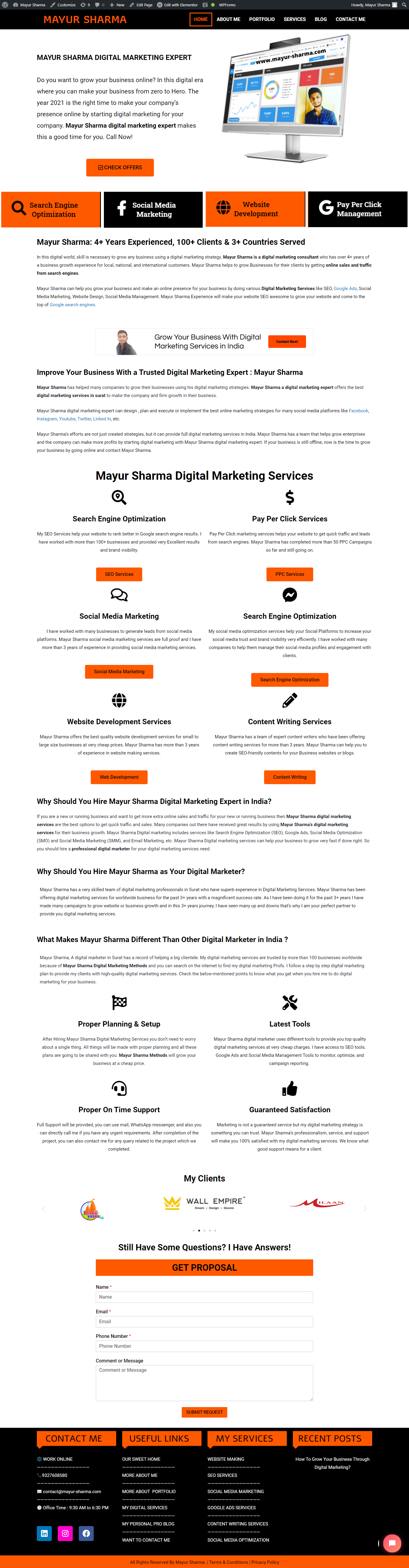 mayur sharma website