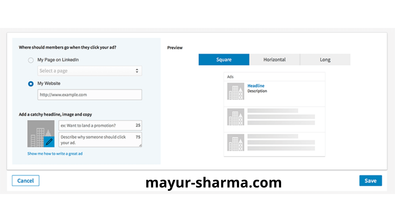 linkedin template ads